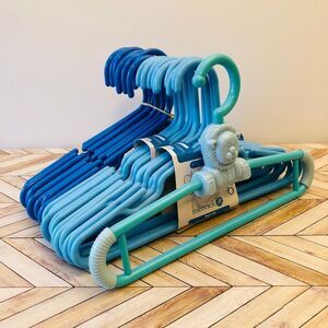 Boys Kids/Baby Blue Plastic Hangers Lot